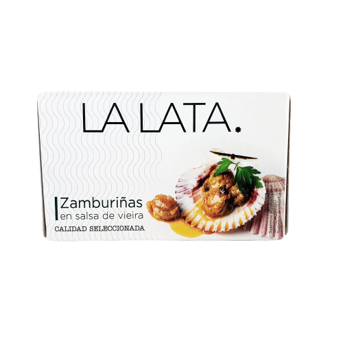 Zamburiñas salsa de vieira La Lata 120gr.