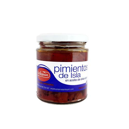 Pimientos de Isla Oliva Virgen Tarro 220gr.